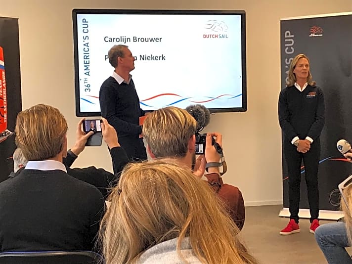   Bei einer Reihe von Meetings mit potenziellen Partnern für die holländische Cup-Kampagne wurden Carolijn Brouwer und Peter van Niekerk vorgestellt
