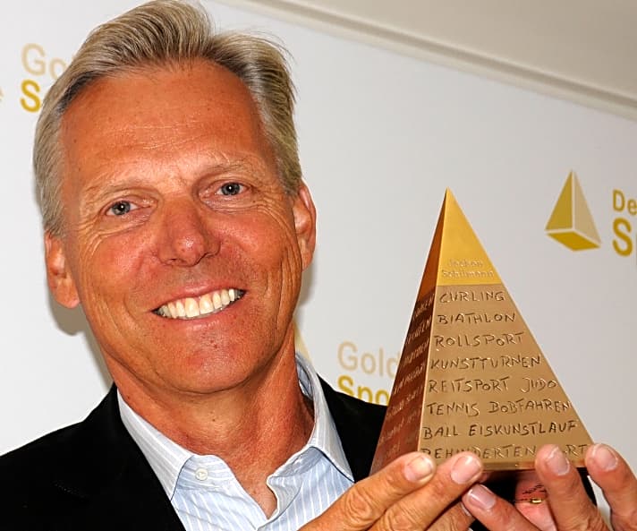   Ausgezeichnet mit der Goldenen Sportpyramide: Jochen Schümann