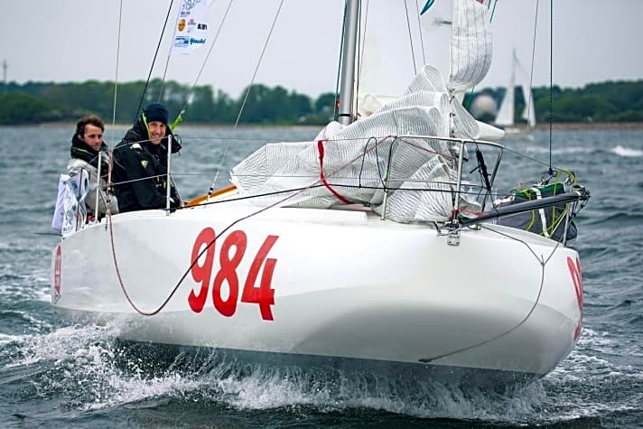   Die überragend segelnde "Mex"-Crew beim Start zur Premiere der Baltic 500 im vergangenen Jahr