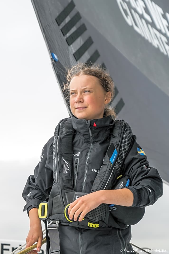   Wünschte Boris Herrmann persönlich Glück für die Solo-Weltumsegelung: Klimaaktivistin Greta Thunberg