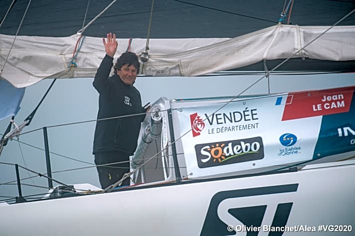   Zum fünften Mal im Vendée-Globe-Einsatz: Rekordteilnehmer Jean Le Cam startete optimistisch ins Rennen seines Lebens