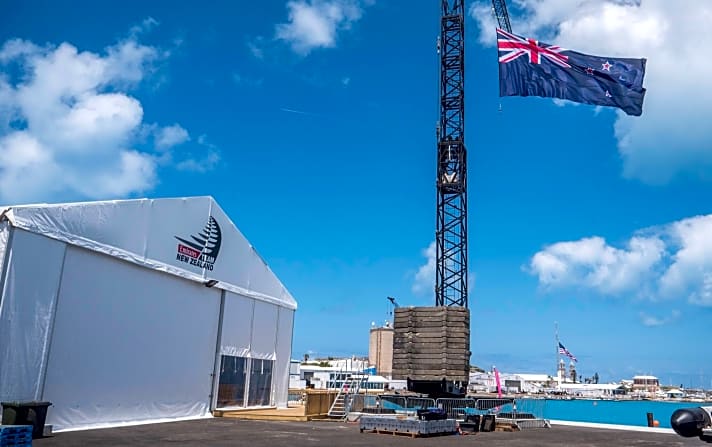   Heimat auf Zeit: Die Kiwis haben auf Bermuda ihre Flagge gehisst