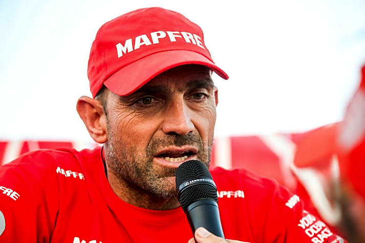   Mit Platz zwei gut in die Mission "Erster Volvo-Ocean-Race-Sieg für ein spanisches Team" eingestiegen: Mapfre-Skipper Xabi Fernandez