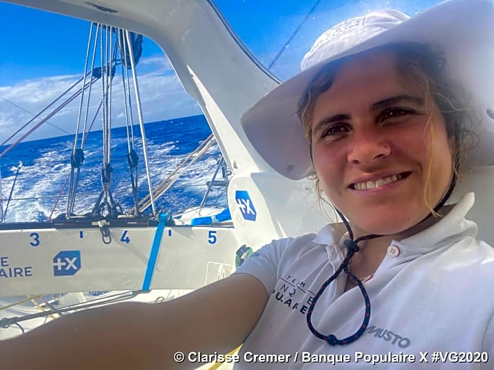   Wie eine frische Meeresbrise: Clarisse Crémer wird das Ziel voraussichtlich heute als erste Skipperin erreichen