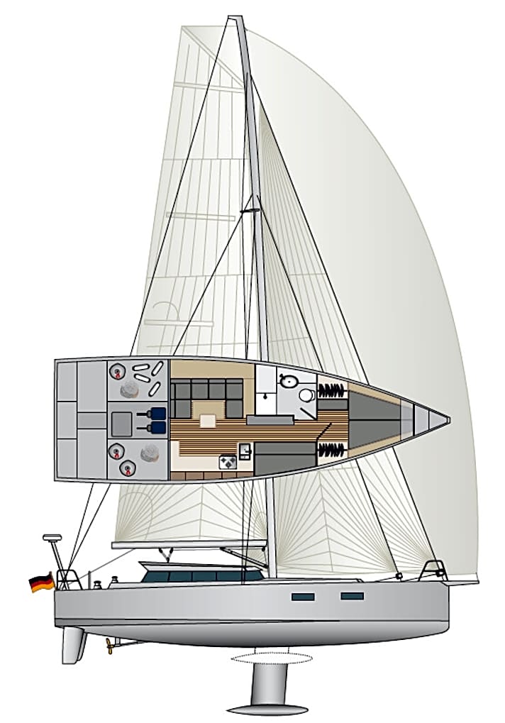 Test Viator Explorer 42 DS Stiller Wanderer YACHT