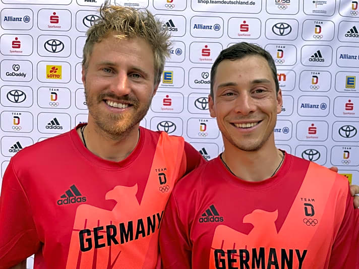   Die WM-Ditten von 2020 und Rio-Bronzemedaillengewinner im 49er: Erik Heil und Thomas Plößel kämpfen bei ihren zweiten Olympischen Spielen um das zweite Edelmetall
