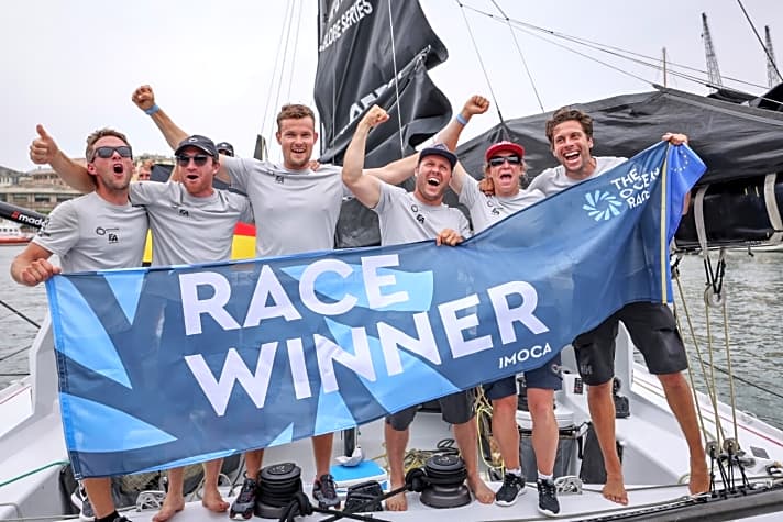   So schön jubelte das Team 2021 über den ersten Sieg im Ocean Race Europe