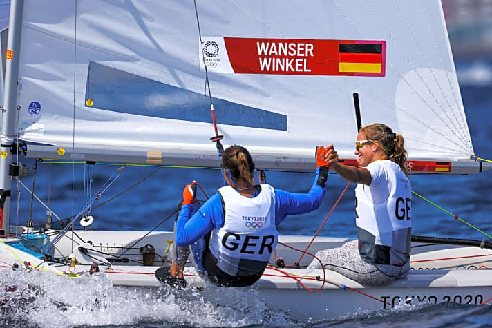   Luise Wanser und Anastasiya Winkel setzten am Sonntag glücklich ihr Lieblingsmotto um: "Gewinnen! Und nochmal gewinnen!"