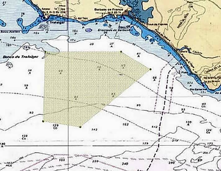   Das Seegebiet vor der Küste der südspanischen Stadt Barbate ist für Segelboote unter 15 Meter Länge in den nächsten Wochen tabu