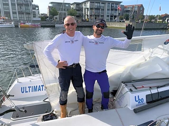   Die Ultimate-20-Crew glücklich im Ziel: Hans Holzenkamp und Andreas Brachwitz