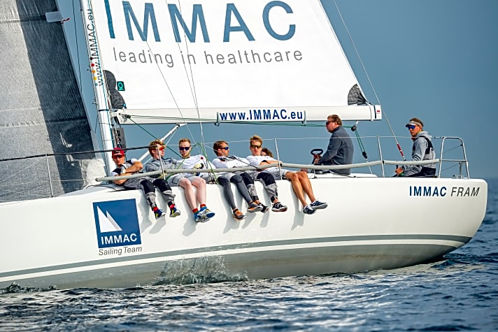   Kiel-Cup-Sieger in ORC III & IV: das Team um Kai Mares auf der „Immac Fram“