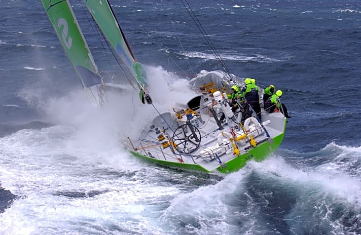   Die erste und bislang einzige deutsche Siegeryacht im The Ocean Race: Die "illbruck"-Crew gewann das Rennen 2001/02