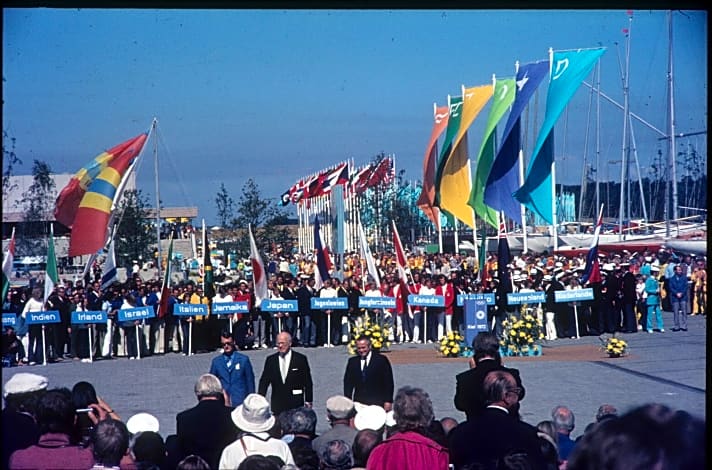   Die Eröffnungsfeier der Kieler Olympia-Regatta 1972