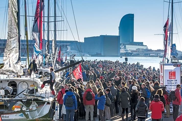   Lange her, aber ein gutes Indiz für spanischen Segelenthusiasmus: Zuschauermassen strömten 2014 zum Start des Barcelona World Race in den Hafen