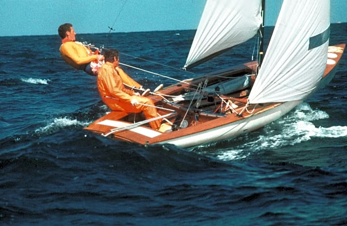   Die am Wind gleitfähige Trapezjolle Flying Dutchman ist über Jahre Libors Paradeklasse