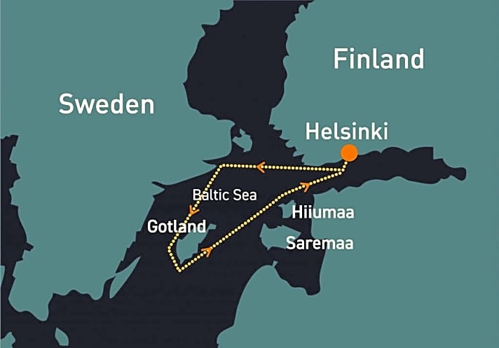   Die Route des neuen Roschier Baltic Sea Race