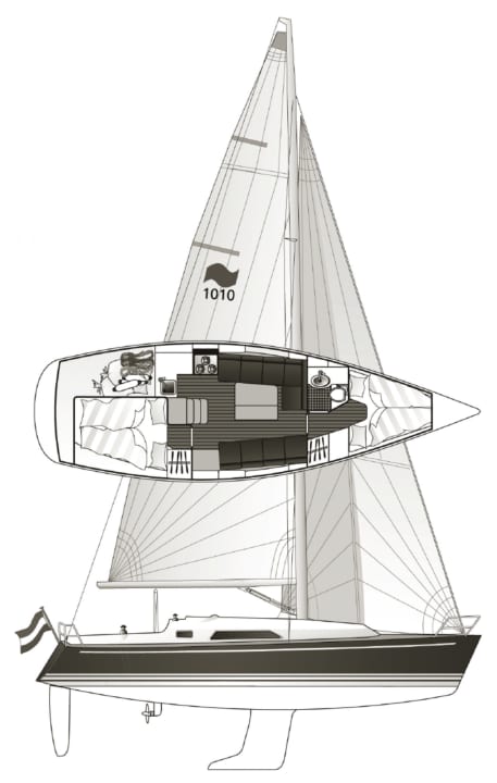 Sottile e chic senza tempo. Un vero design Van de Stadt. L'attrezzatura è piuttosto bassa per il design sportivo | Disegno: A. Hoppenhaus