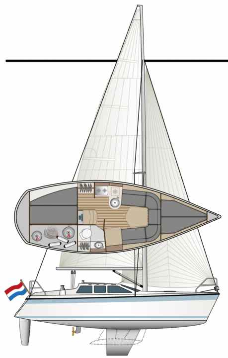Crepa dell'Etap 28i | Disegno: YACHT/N. Campe