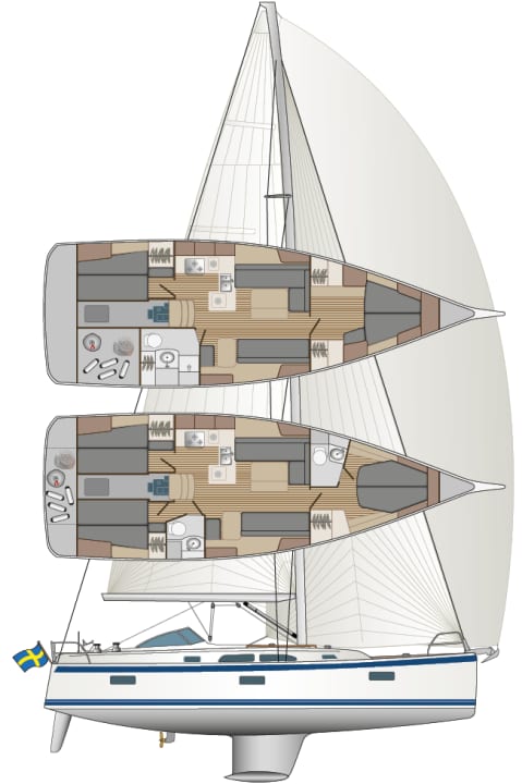 Interesting Sailboats: NEW HALLBERG RASSY 400 VERSUS HR 40C