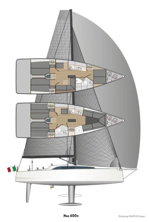   Crack drawing of the Neo 400+