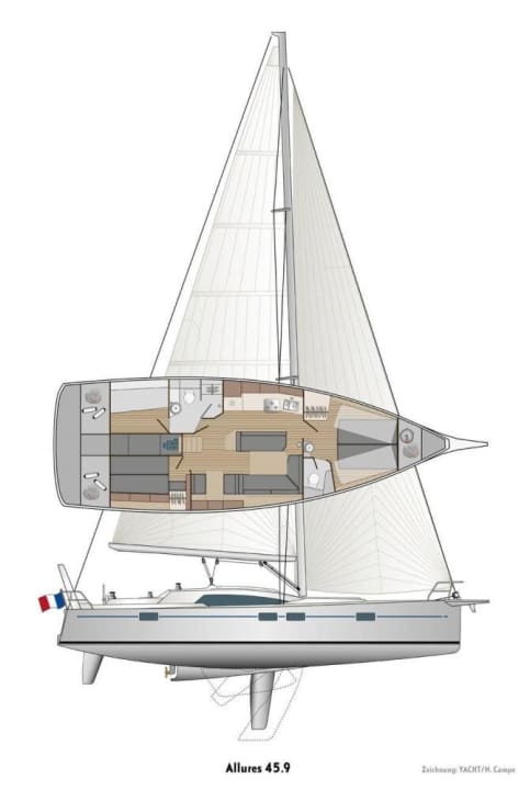   Dessin de la fissure de l'Allures 45.9