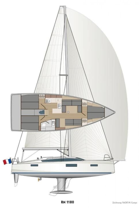   Dessin de la fissure de la RM 1180