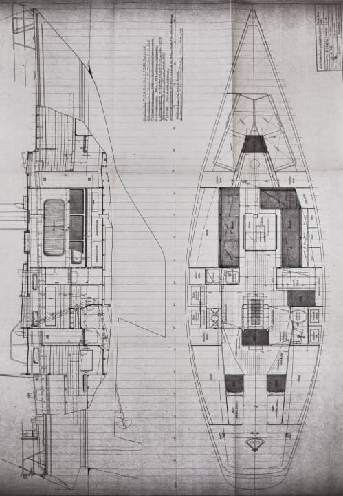 Plan der Miglitsch 42 “Fischkind” | YACHT/Frithjof Pinck