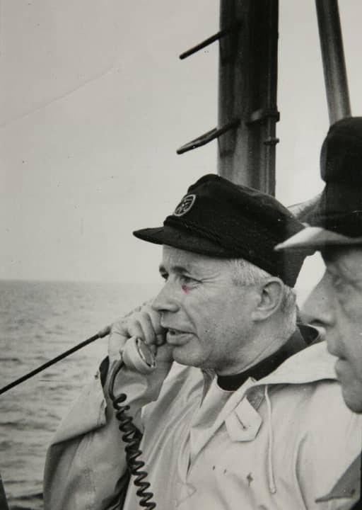   Otto Schlenzka 1966 während der Starboot-Weltmeisterschaft in Kiel