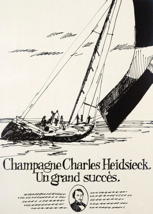 Mit dem Boom des Segelsports in Frankreich stieg auch die Marke Heidsieck in das Sponsoring ein – und knüpfte damit an die eigenen Ursprünge an