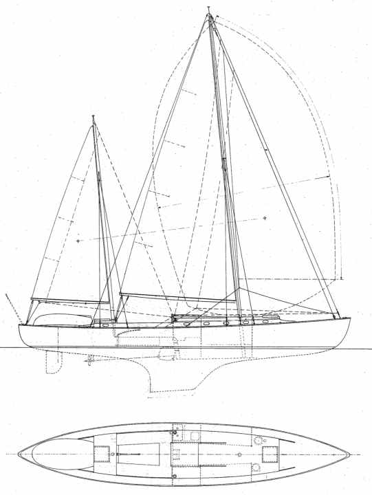 Split lateral plan, low ketch rig, canoe stern and narrow beam: the "Arion" is also special in terms of design.