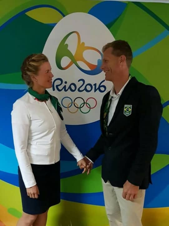   Gintaré and Robert Scheidt at the Olympic Games in Rio de Janeiro. With her by his side, he bid farewell to competitive sport. But now he has decided to retire