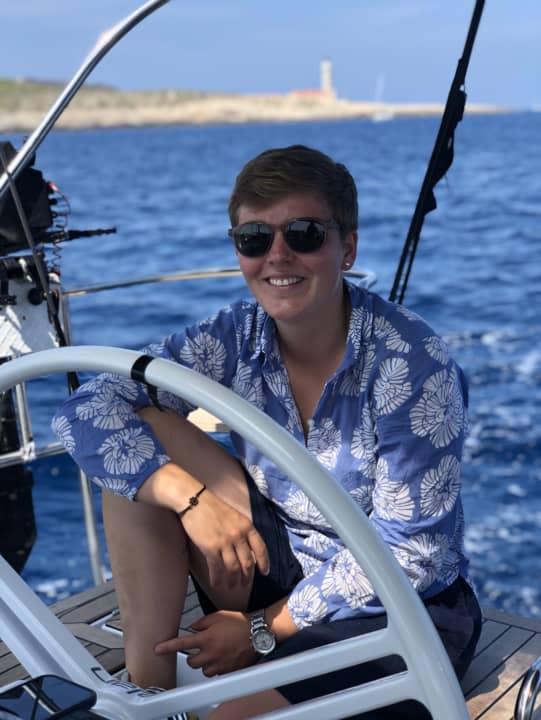 La skipper du "Meu", Clara Weimer
