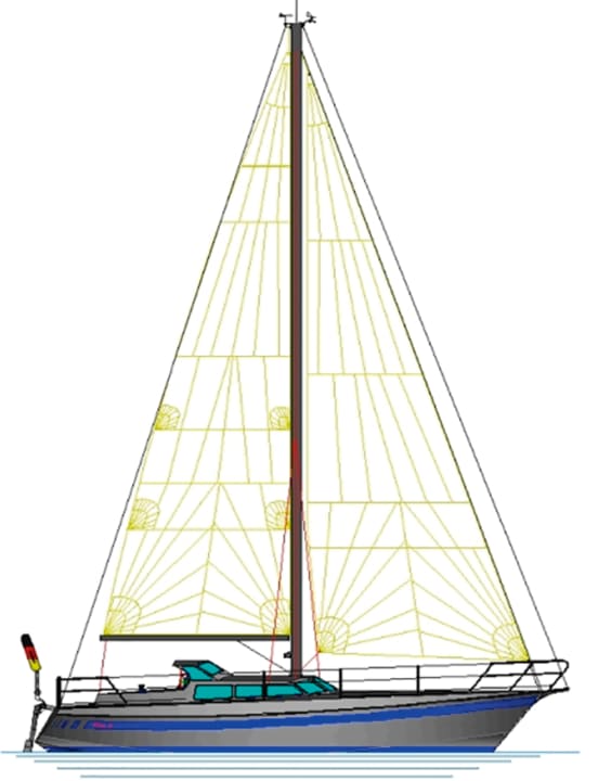 Die aus Aluminium gebaute Twinkielyacht basiert auf den Plänen Kurt Reinkes | Zeichnung: Michael Matzerath
