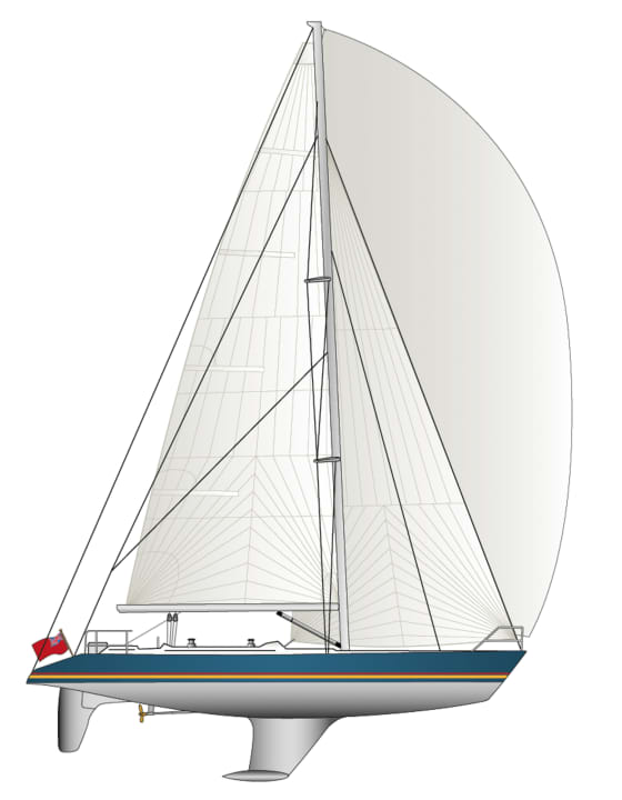Riss der “Maiden” | Zeichnung: YACHT/N. Campe