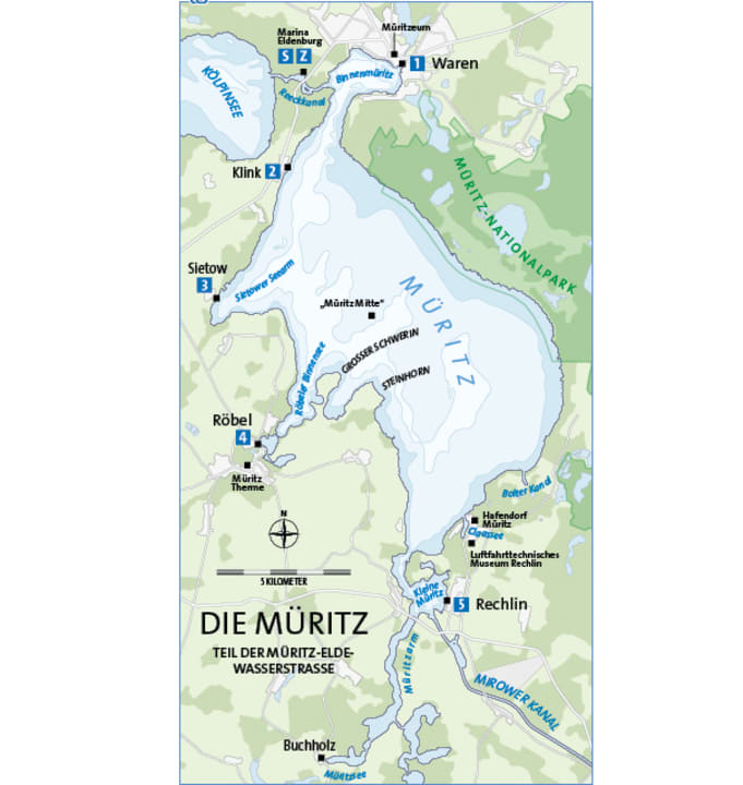 Die Müritz | Karte: Christian Tiedt