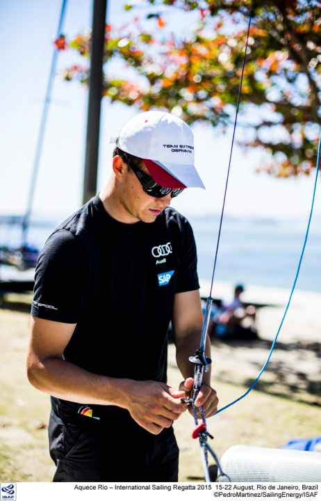   Paul Kohlhoff before the start of the regatta