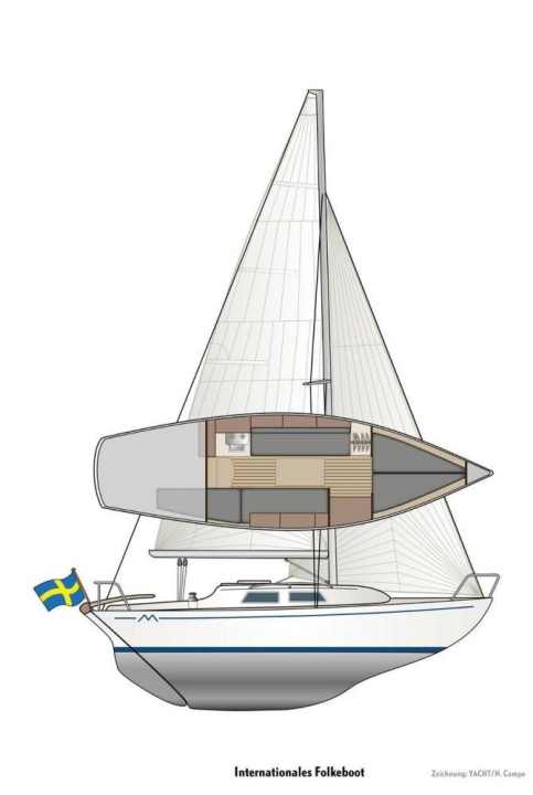   Crack drawing of the IF boat
