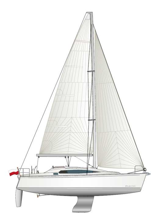 Delphia 34. Konstrukteur: Andrzej Skrzat | Zeichnung: YACHT