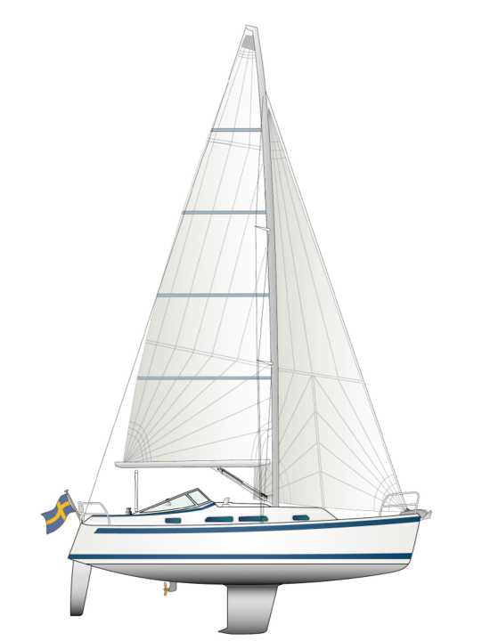 Hallberg-Rassy 310. Konstrukteur: Germán Frers | Zeichnung: YACHT