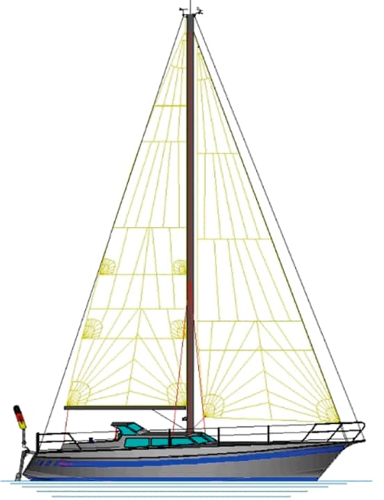 Die aus Aluminium gebaute Twinkielyacht basiert auf den Plänen Kurt Reinkes | Zeichnung: Michael Matzerath