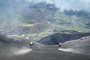 Powdern auf dem Vulkan