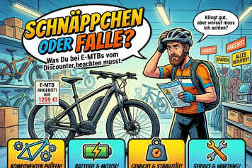 Was Du bei E-MTBs vom Discounter beachten musst