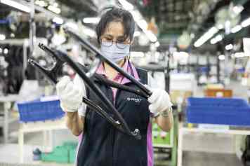 Im Zweiminuten-Takt fallen neue Komplettbikes vom Band