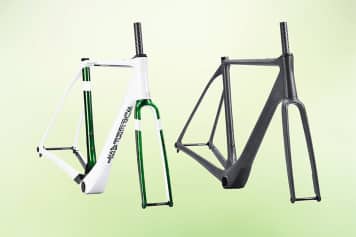 Nacktes Gravelbike erfüllt jeden Farbwunsch