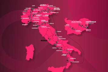Alle Etappen und Profile – die Strecke der Italien-Rundfahrt