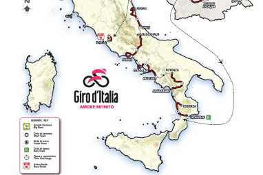 Die Strecke der Italien-Rundfahrt - alle Etappen, alle Profile