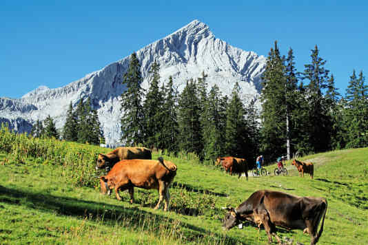 Kraft tanken zwischen Garmisch und Nauders