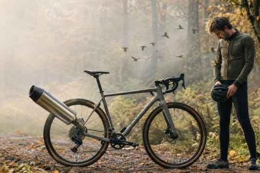 Sportauspuff für Radler mit Geltungsdrang
