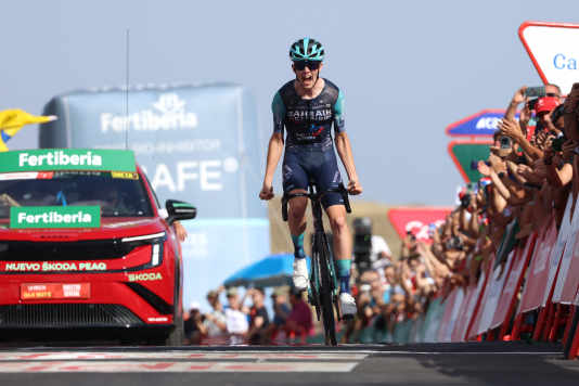 Omrzel was younger than his compatriot Pogacar when he claimed his first victory
