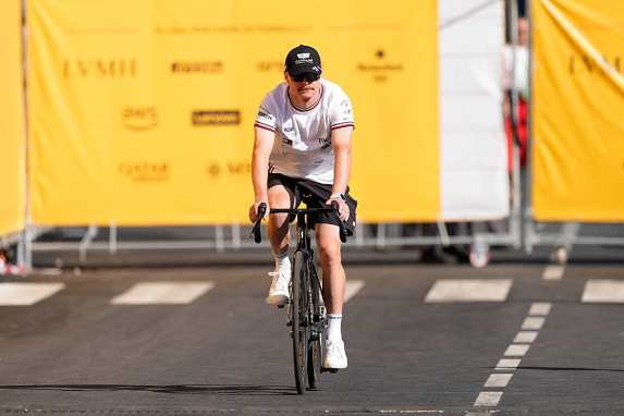 Valtteri Bottas cycles through Malaysia
